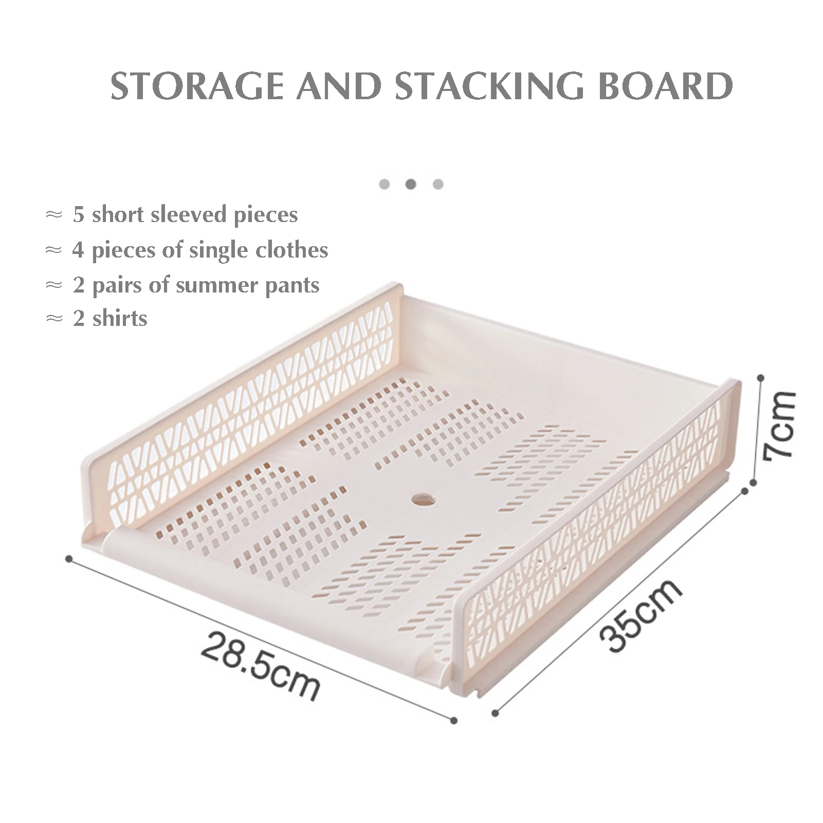 T Shirt Folder Board Wardrobe Cloth Stackable Organizer Easy Tray Folding Plastic Storage Rack Home Storage Tool Divider Holder