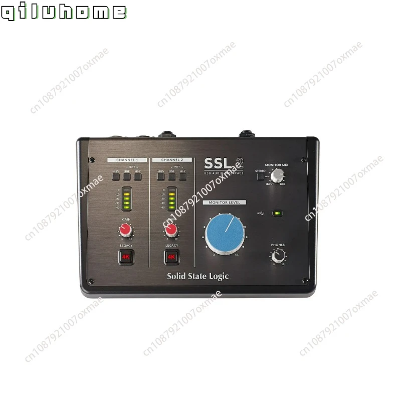 2.0 Bus powered audio interface Solid state logic SSL2 2-IN / 2-out audio interface 2 X ssl designed microphone preamplifier USB