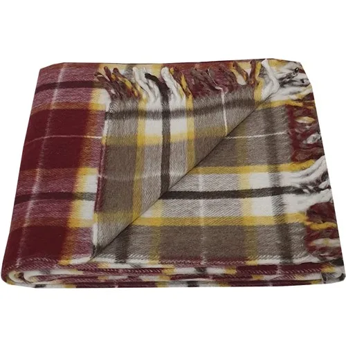 Sarıoğlu Wool Blanket Single Personality Scotch 2081