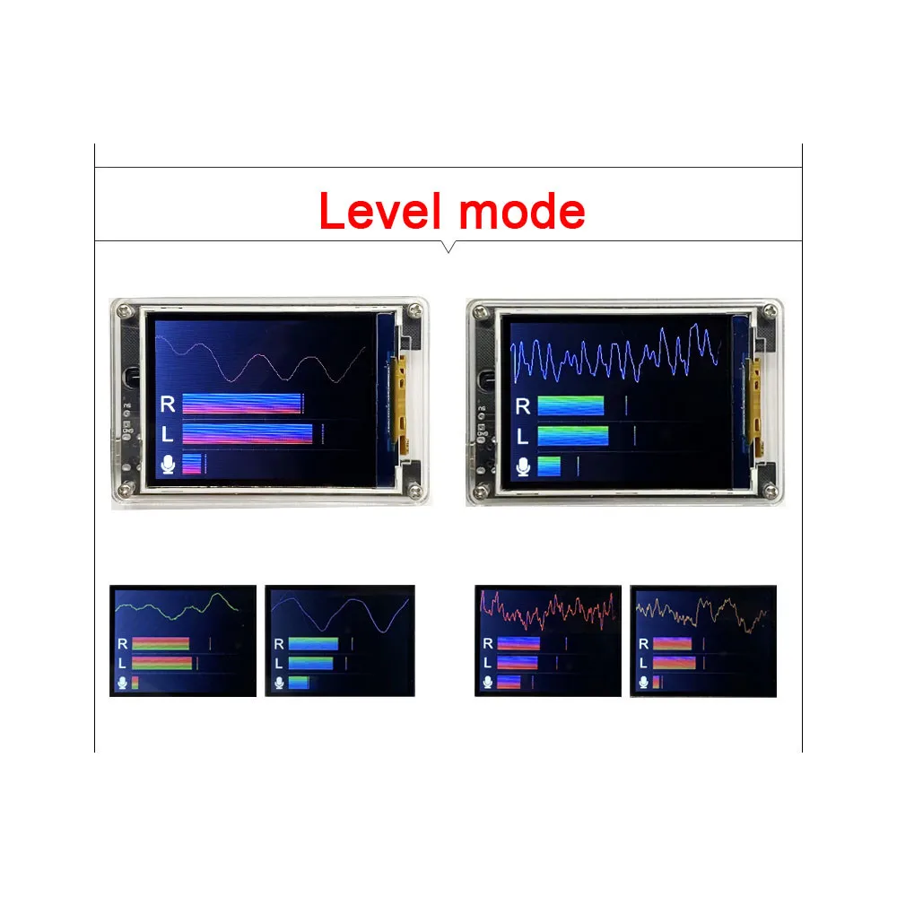 Imagem -04 - Lcd Music Spectrum Display Analyzer Indicador de Nível Áudio Ritmo de Luz Relógio Digital Lembrete de Férias Controle Remoto 2.4