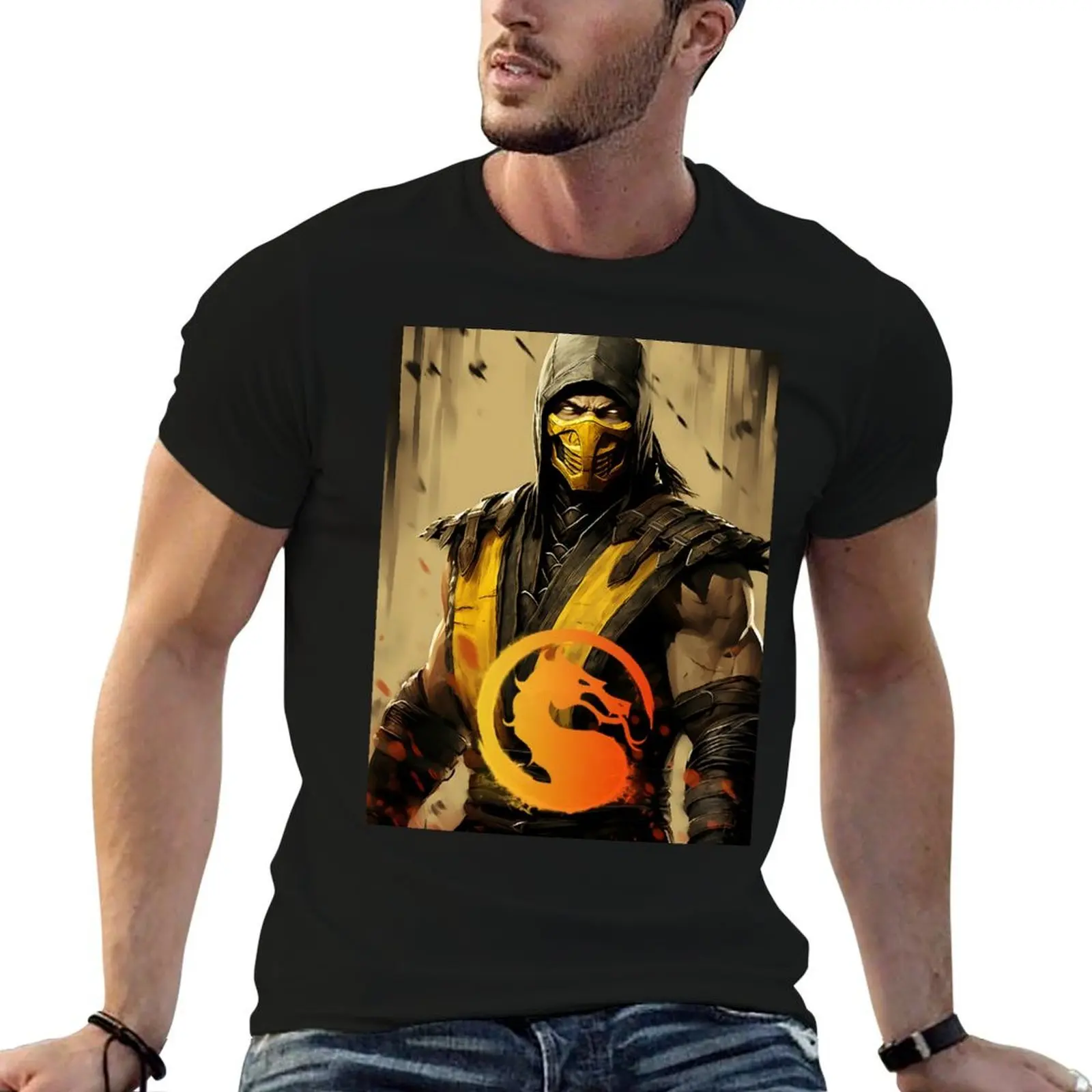 MK 1 العقرب تي شيرت تي شيرت للرجل سليم صالح تي شيرت رجل مصمم مطبوعة تي شيرت للرجل تي شيرت #1