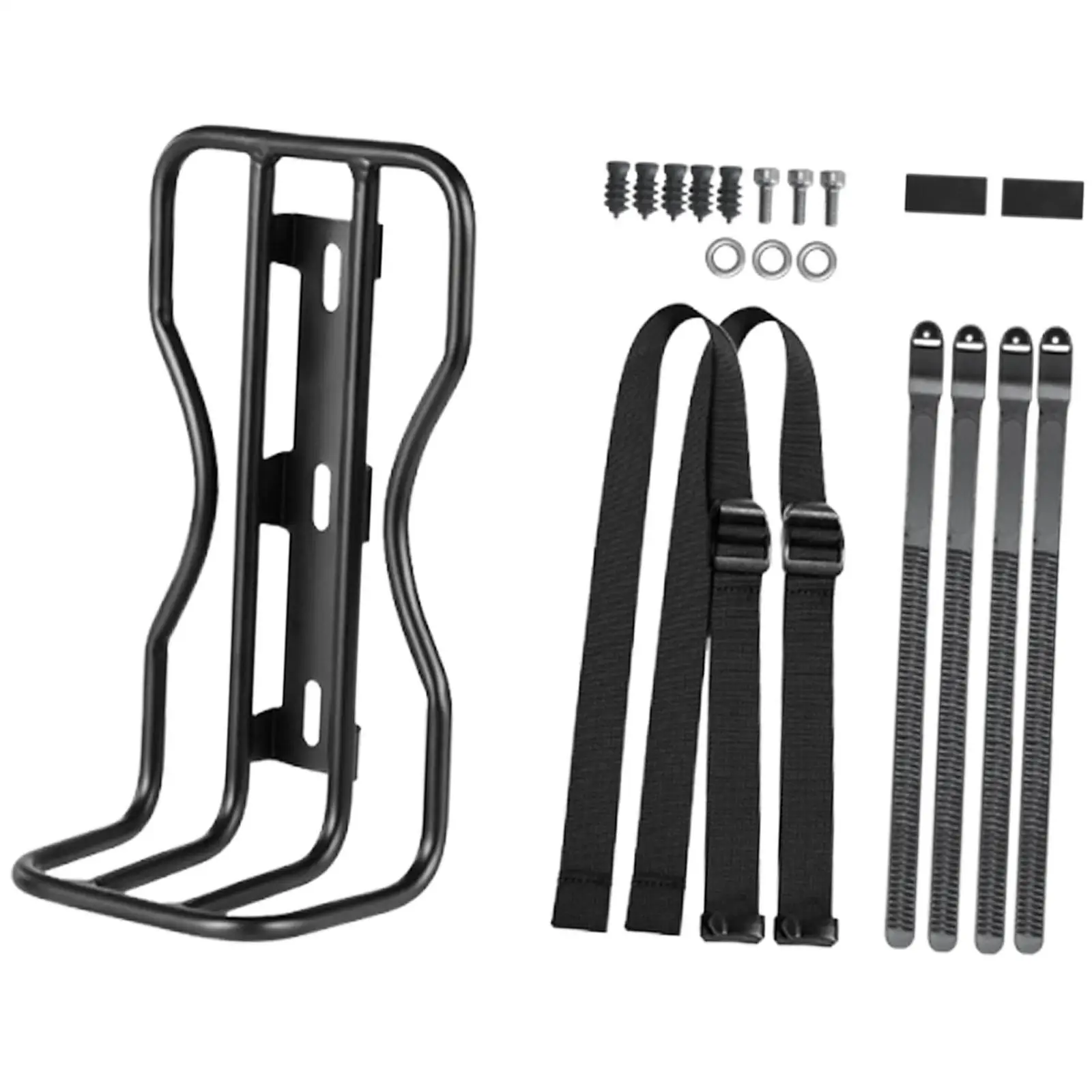 Easy Install Bicycle Front Fork Rack Stable Cargo Carrier Quick Release Spare Parts for Road Bike and Storage