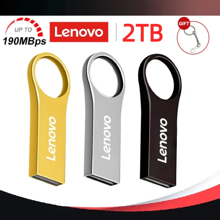 

Оригинальные флэш-накопители Lenovo Usb 512, металлическая Флэшка высокой скорости, портативный Usb-накопитель объемом 1 ТБ, ГБ, Водонепроницаемая Usb-флэш-карта