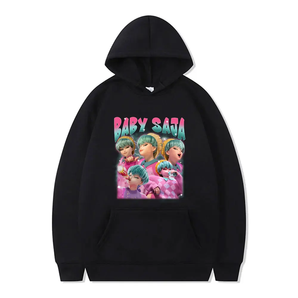 

Kpop Demon Hunters Graphic Hoodie Kawaii Cute Saja Boys Print Hooded Tracksuit Men Women Cartoon Fashion Trend Cool Streetwear