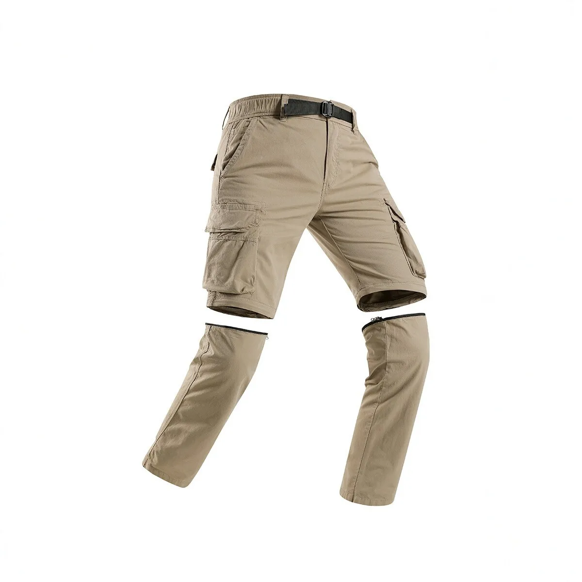 Summer Multi-Pocket Quick-Dry Tactical Cargo Pants Men's Detachable Outdoor Casual Trousers