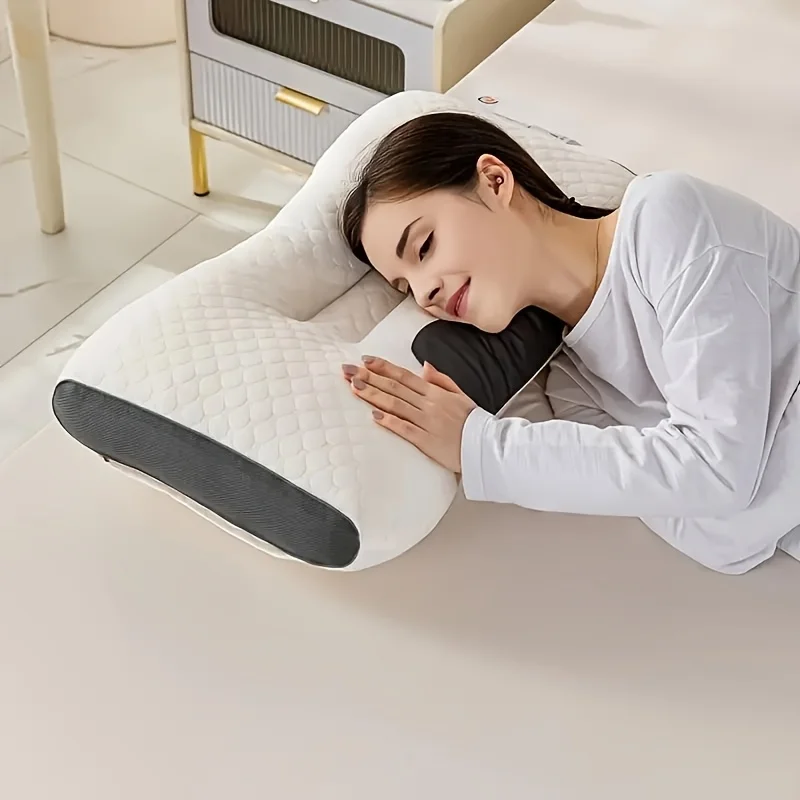 Quick-Rebound Support Pillow Ultra-Soft Breathable Pillow for Neck Support - Moisture-Wicking Sleep Pillow Neck Protection