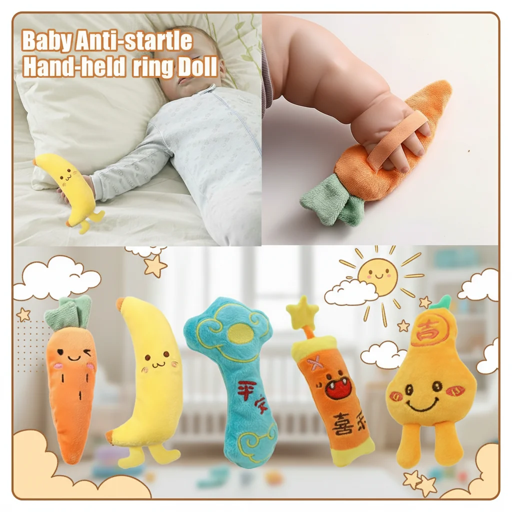 

Милая плюшевая игрушка-морковка для малышей, успокаивающая кукла-антистресс для сна, обнимашка для детей