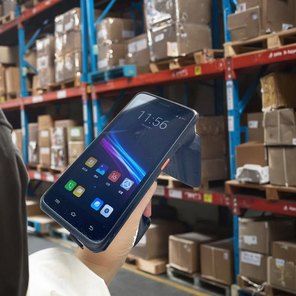 5.5inch Android 11 With GMS 4G Rugged Wireless Handheld PDA 1D 2D Qr Barcode Scanner Inventory Mobile Data Terminal