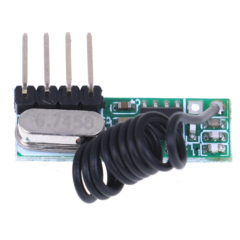 1 Pcs DIY 433 Mhz 1CH RF Relay Receiver Wireless Remote Control Switch Micro Module LED Light Controller DC 3.6V-24V RX500A