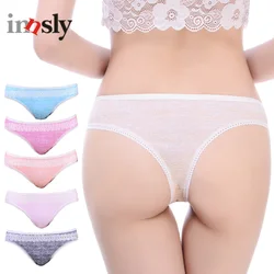 6Pcs/Set Big Size Women's Cotton Thongs Set Comfort G-String Panties Low-Rise Skin-friendly Underwear Large Size Lady Lingerie