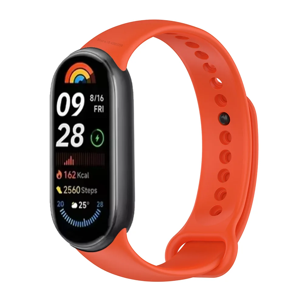 Silicone Strap for Xiaomi Smart Band 9 Sport Strap Wristband Bracelet for Mi band 8/8 NFC Replacement Band correa Accessories image 6