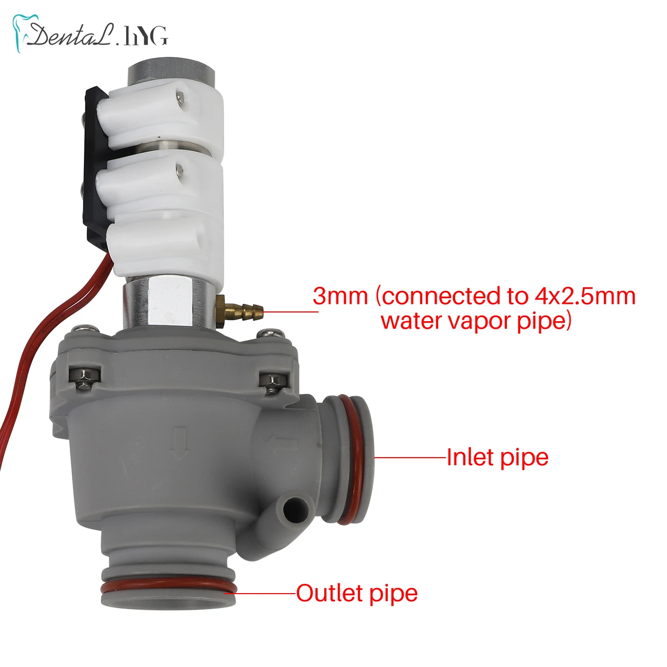 Dental Material Dental Chair Suction System Accessories Negative Pressure Pump Pneumatic Position Selector Valve Cylinder Type L