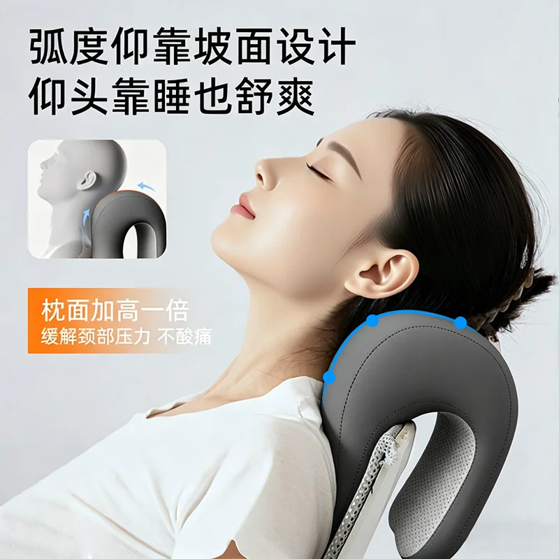 Ergonomic Office Chair Head Support Pillow Adjustable Height Neck Cushion for Sit Back Noon Break Nap At Work Station