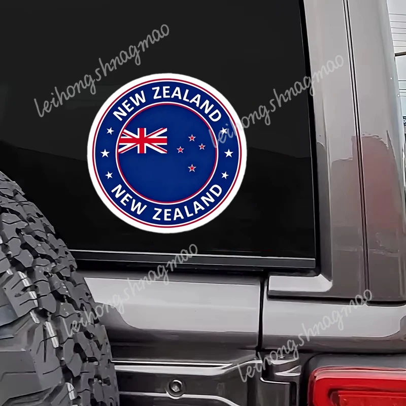 Personalized New Zealand Flag Emblem Car Sticker Decoration Laptop Car Bumper Body Scratch Covering Vinyl Stickers