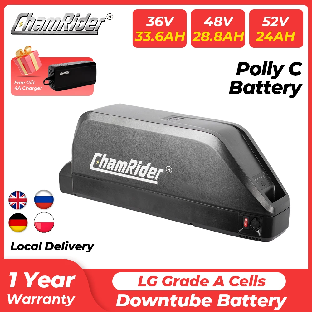 Batería Eléctrica Original De 48V, Batería Para Bicicleta Eléctrica De 52V, Polly Downtube Chamrider Bms 350W 500W 750W 1000W, Celdas 21700, Bbs02 Bbs03 Bbshd — -32%, 180.46€ Coupon, from 366.39€ – 32% descuento – €366.39