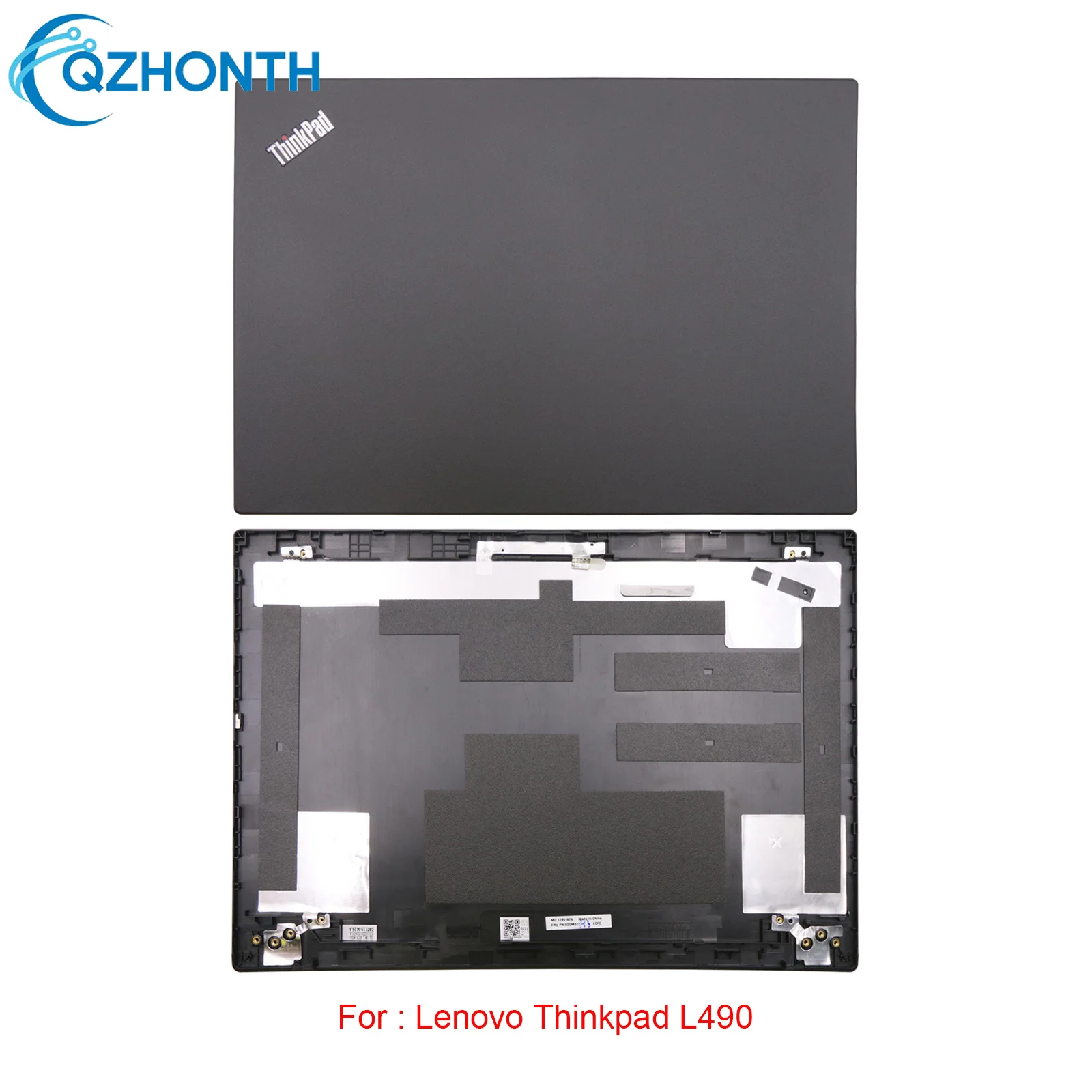 Tampa traseira do LCD para Lenovo Thinkpad L490, tampa traseira caso superior, novo, preto, 14 ", 02DM322