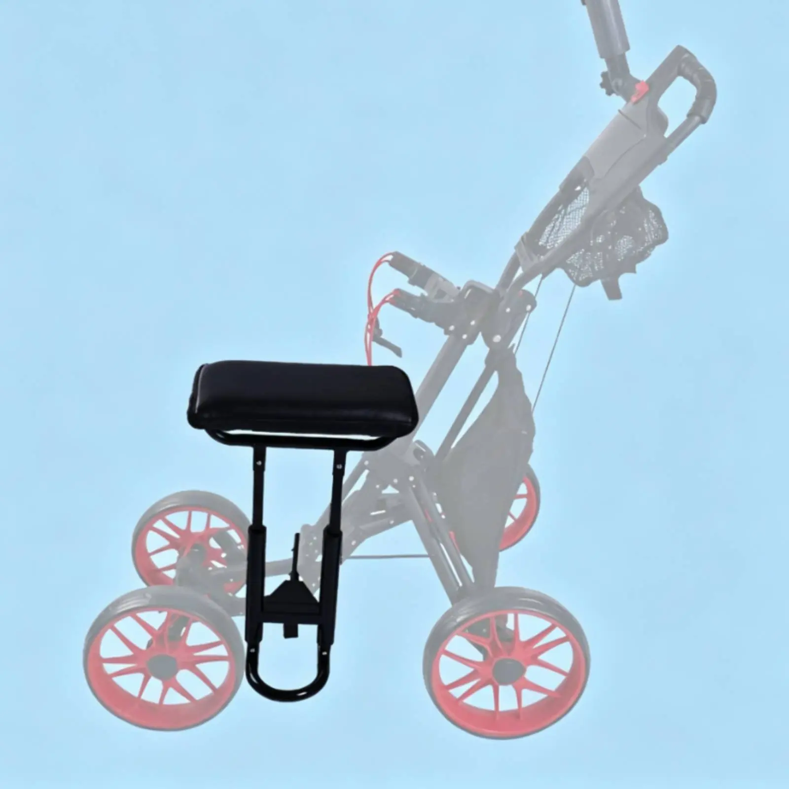 

Golf Vehicle Saddle Seat Padded Golf Push Vehicle Seat Sports Gear Adjustable Height Cushioned Comfort for Outdoor