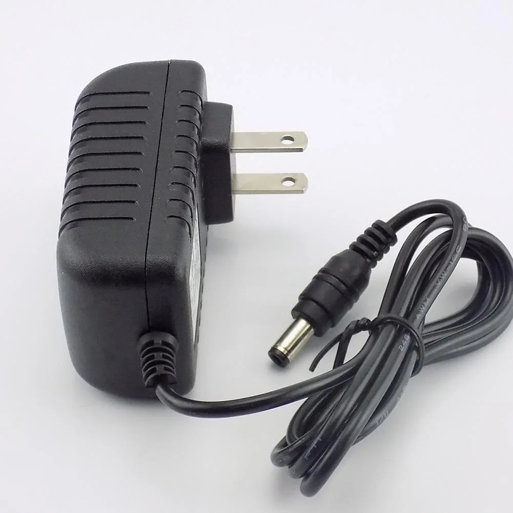 Adaptateur d'alimentation AC à DC, alimentation de pipeline 9V, 5.5mm x 2.5mm, convertisseur de prise US et EU, chargeur 2000mA, bande lumineuse LED, caméra CCTV 100V-240V L19