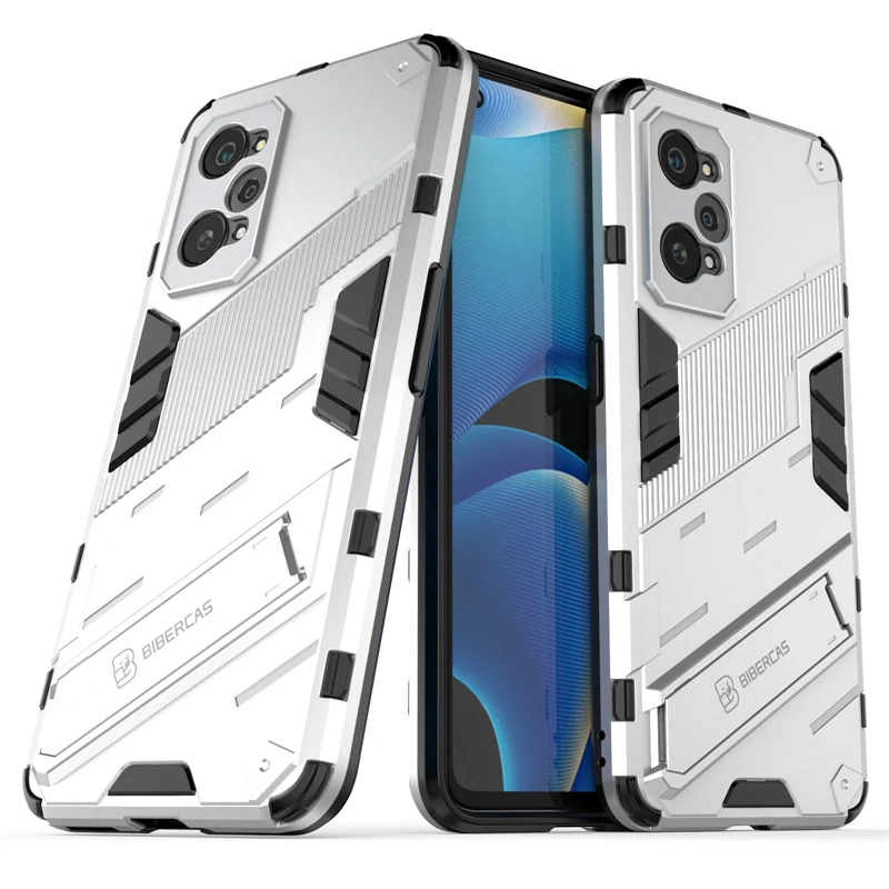 For Realme GT Neo2 Case Punk Stlye Phone Holder Protective Armor Bumper Case For Realme GT Neo 2 Cover For Realme GT 5G C21Y