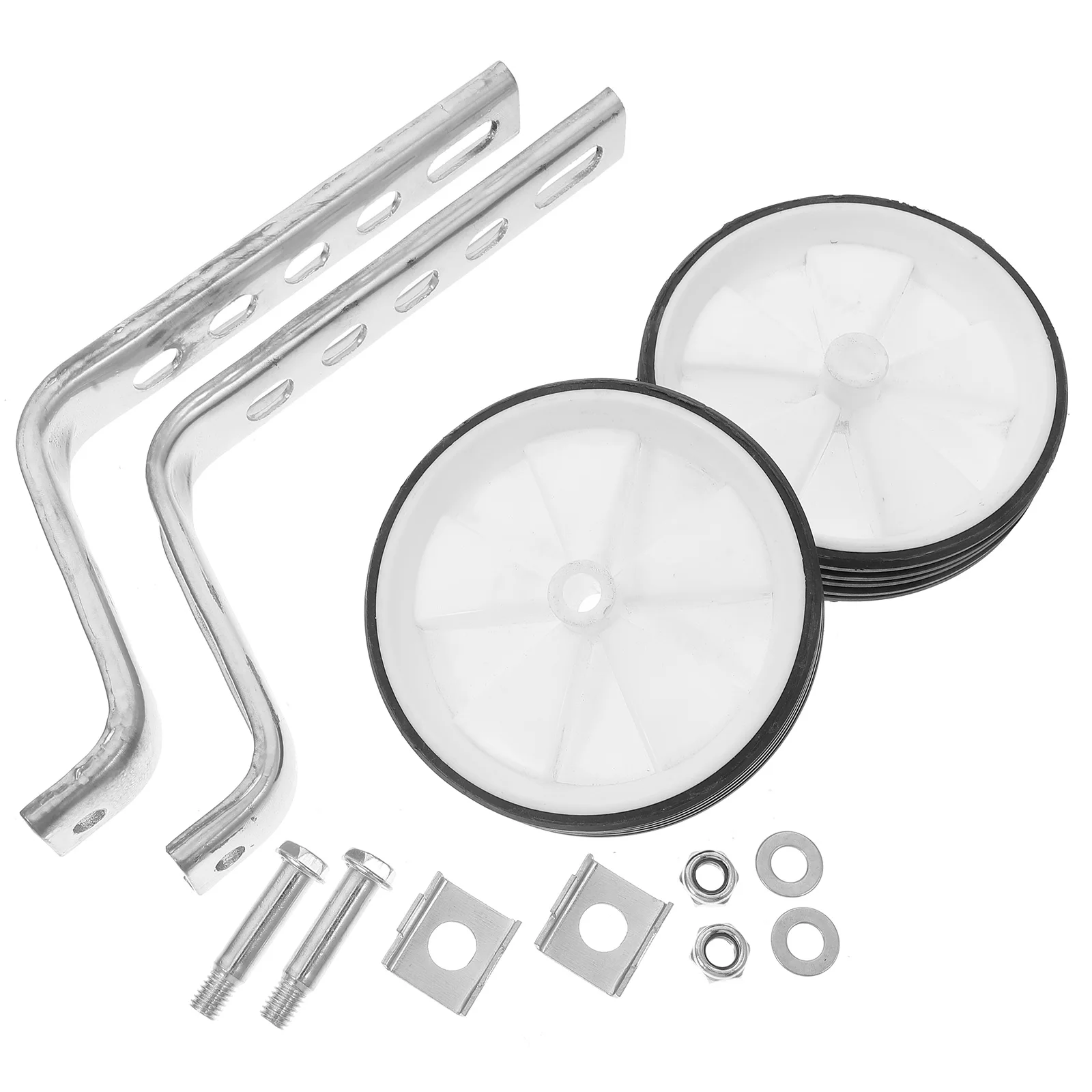 

12-20inch Auxiliary Wheel Accessories Children Bike Sturdy Steel Universal Training Wheels White Porous Balance Support Riding