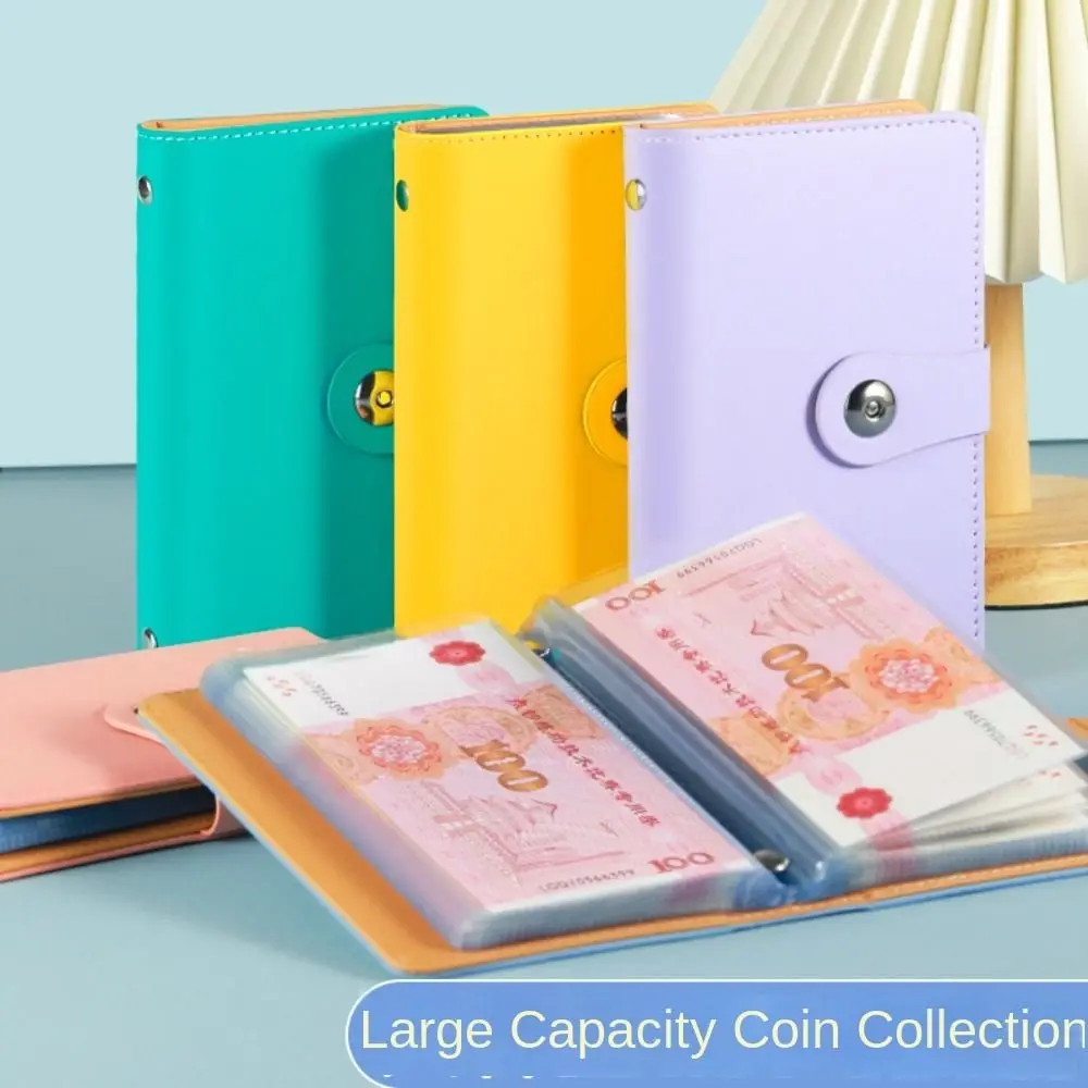 Risparmia denaro 100 buste Risparmio di denaro Challeng PU Mini raccoglitore di grande capacità Sfida di risparmio Carino riutilizzabile