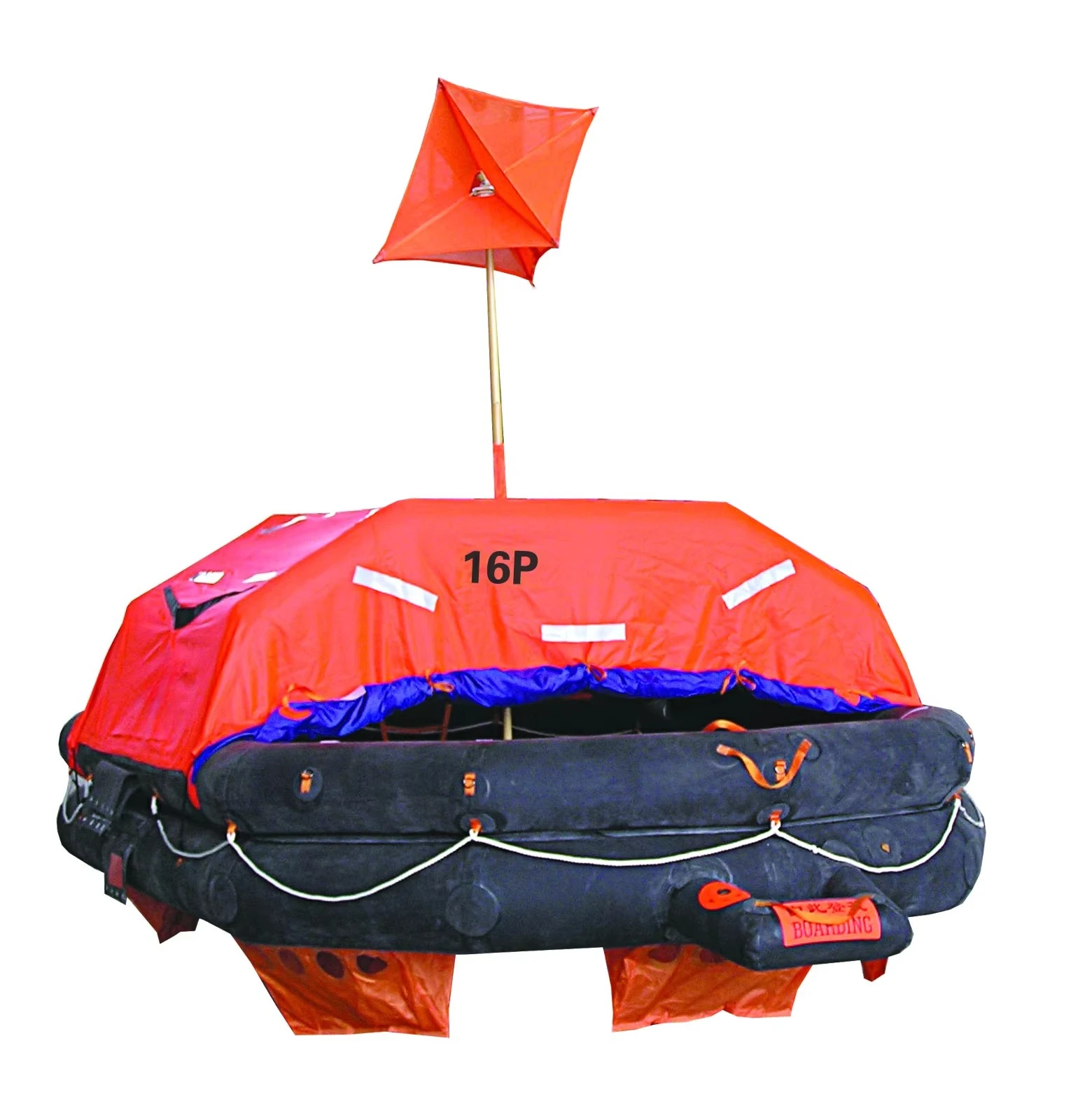 Zattera di salvataggio gonfiabile per zattere di sopravvivenza marine con sollevatore per 20 persone