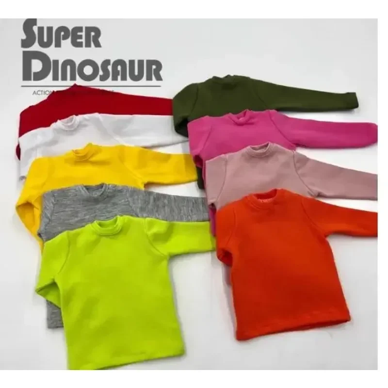 1/6 Scale Soldier Long Sleeves T-shirt Multi-color Basic Clothes Model for 12in Action Figure Doll Accessory