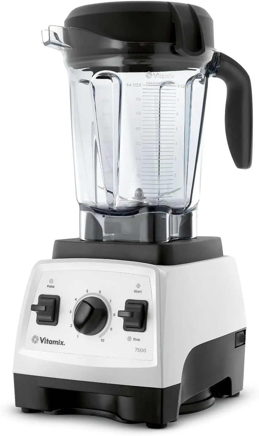 

Блендер Vitamix 7500 профессионального класса, белый, 64 унции, низкопрофильный контейнер