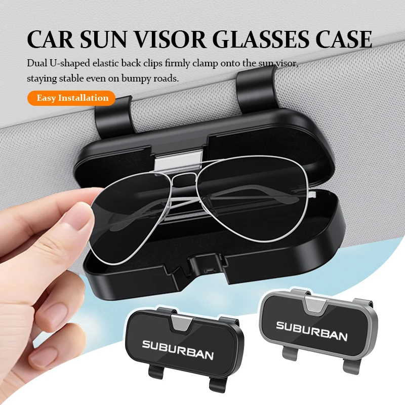 Étui à lunettes de soleil pour voiture Chevrolet, boîte de rangement à clip pour lunettes, compatible Colorado Captiva Trailblazer Spark Sail Aveo Cruze