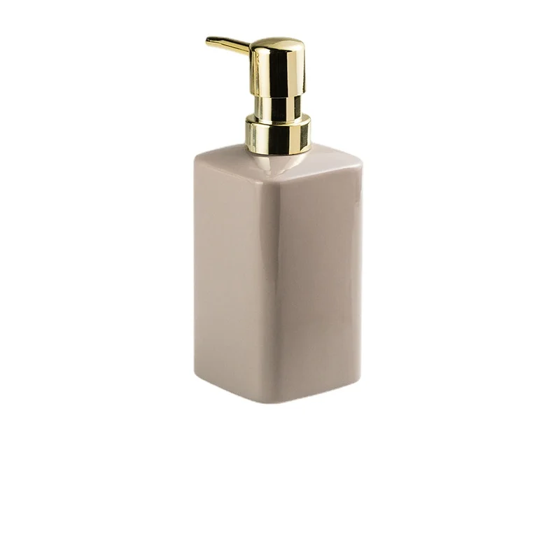 Enamel Hand Soap Shower Gel Dispensing Bottle Household Ceramic Soap Dispenser Gold Press Lotion Bottle Bathroom Accessories New