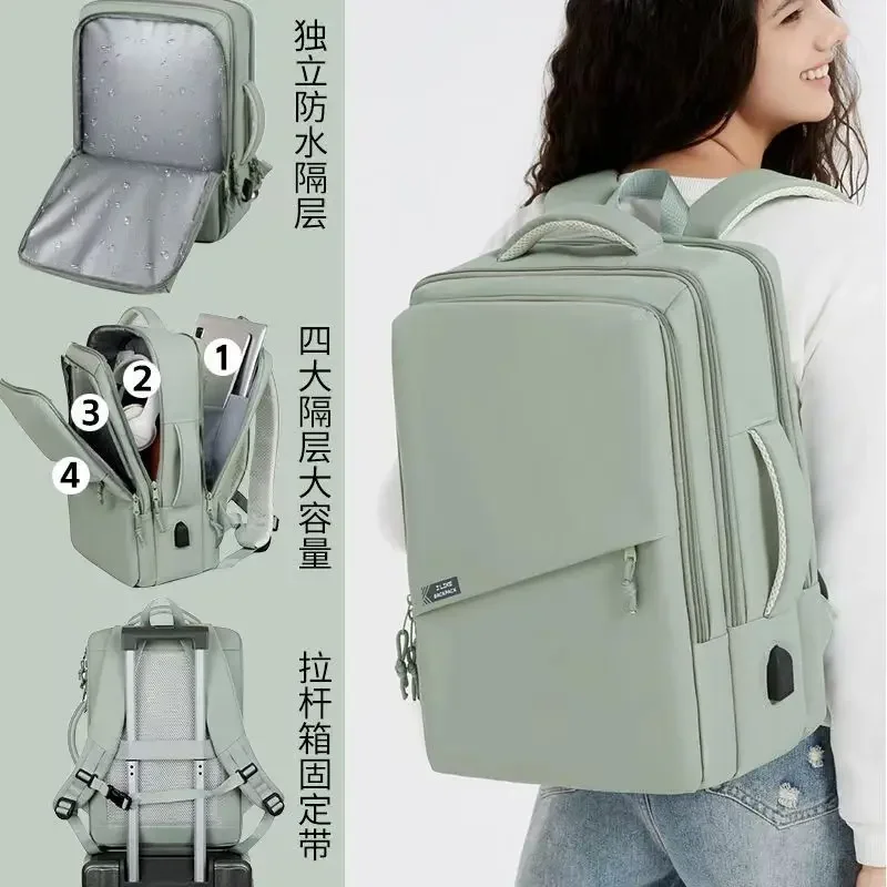 laptop backpack 14-17.3 inch laptop case usb port women man laptop bag Large Travel Backpack Work Bag Laggage Backpack