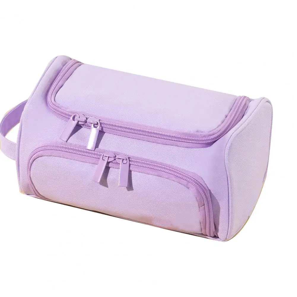 Functional Pen Holder Capacity Pencil Case with Zipper Closure Multiple Compartments Design for Stationery Organization Portable