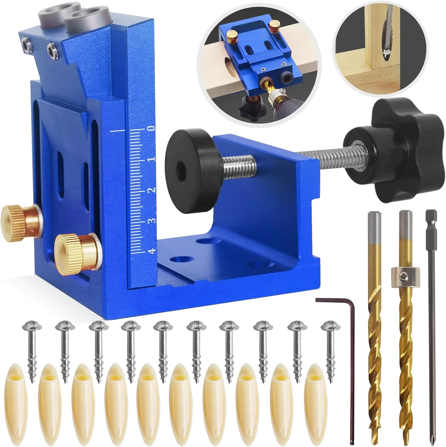 Woodworking Drill Bits - QinBu Recycled Aluminum Pocket Hole Jig