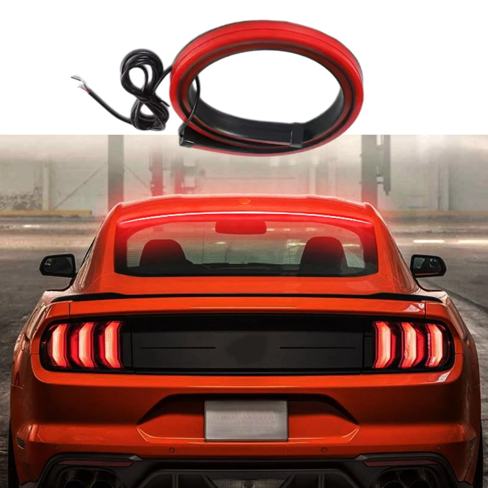 90/100cmx1.7cm LED The Third Brake Lights For Car Universal High Mount Stop Brake Light Auto Accessories Led Lights