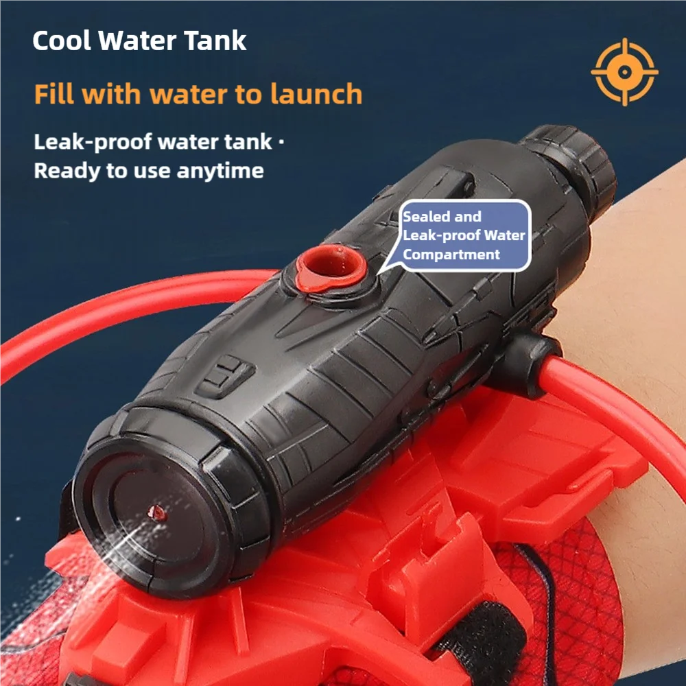 1 pièce pistolet à eau jouet de jeu d'eau d'été pistolet à eau araignée lanceur d'araignée combat d'eau jouet de jeu d'eau en plein air pour enfants, adapté aux garçons et aux filles, adapté à divers cadeaux de vacances