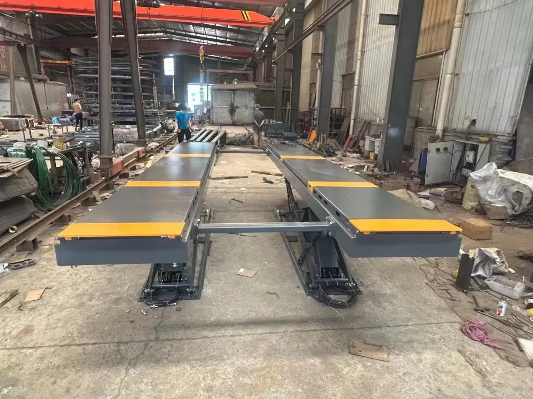 Best Price Heavy Duty In-Ground Scissor Lift 4000kg Lifting Double Cylinder Hydraulic Car Repair Equipment Scissor Alignment