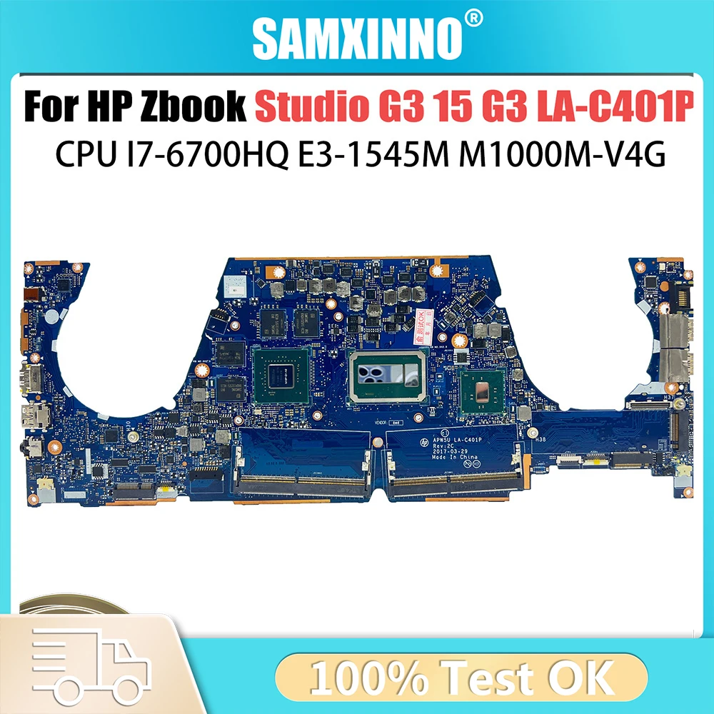 

Для материнской платы HP ZBOOK 15 G3 LA-C401P 840932-601 I5-6TH i7-6820HQ M1000M полностью протестирована и работает отлично ZBook Studio