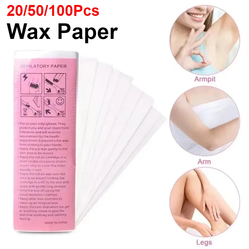 Professional Salon Depilatory Paper Non‑woven Waxing Strips Disposable Body Hair Removal Paper for Leg  Bikini Wax Accessory