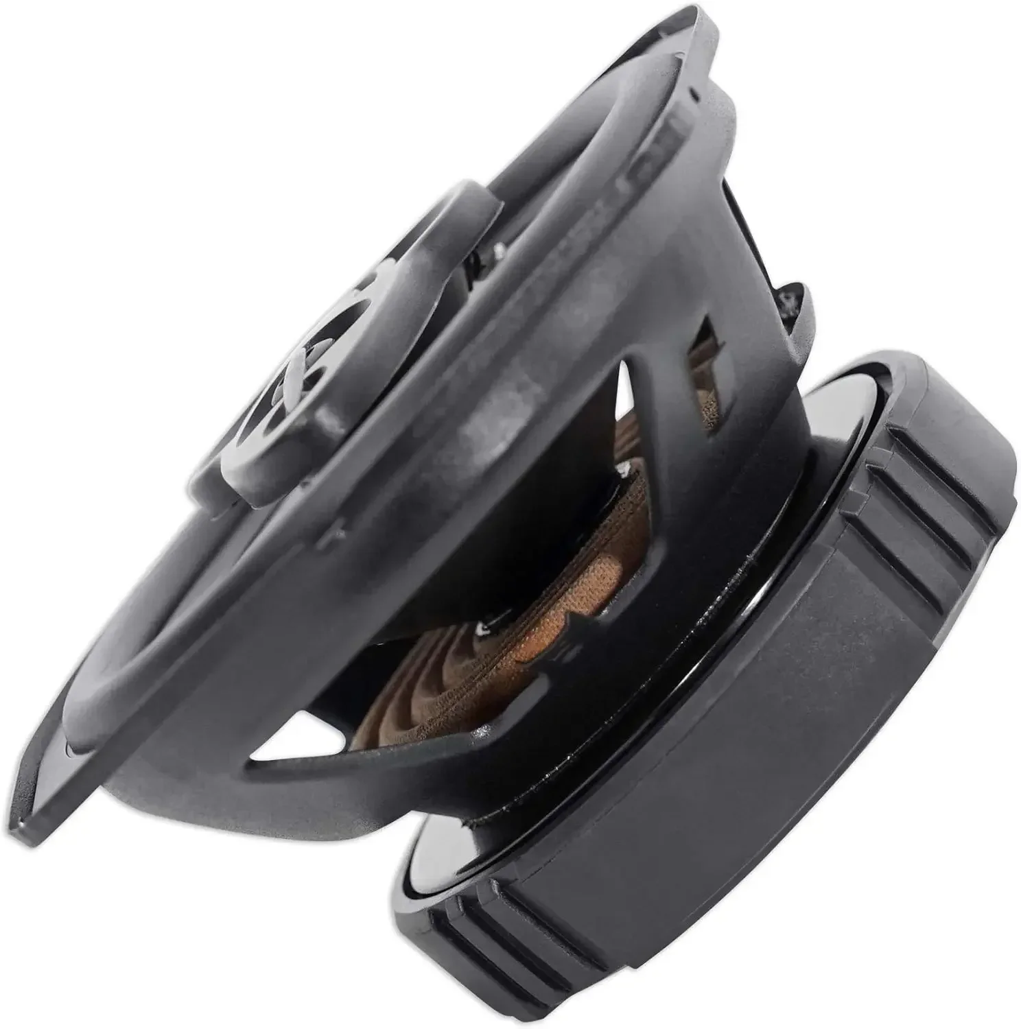 Car Audio Bundle: (4) RV69.4A 6x9-in 1000W 4-Way CEA-Rated Car Speakers, RS6X9-4 4-Hole Double Angle 6x9-in Speaker Enclosure Bo