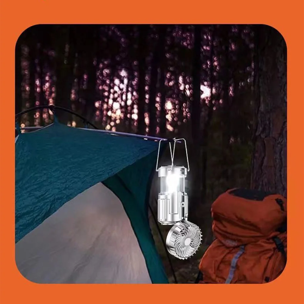 多機能屋外照明ソーラー扇風機キャンプライトキャンプライト内蔵 2400mAh 非常灯電源銀行