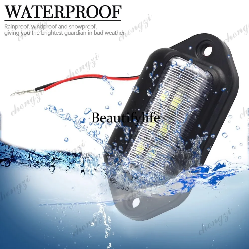 LED License Plate Light Car Truck Bus Trailer Tail Light Side Light 12-24V Universal view 2