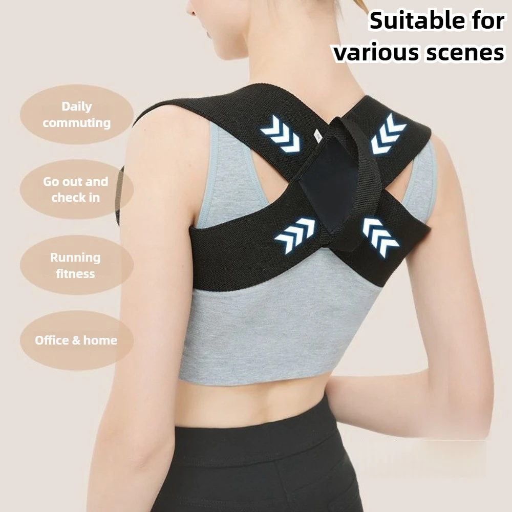 Corrective belt open shoulder straight back auxiliary belt fitness beauty back expansion supine push fitness heavy shoulder