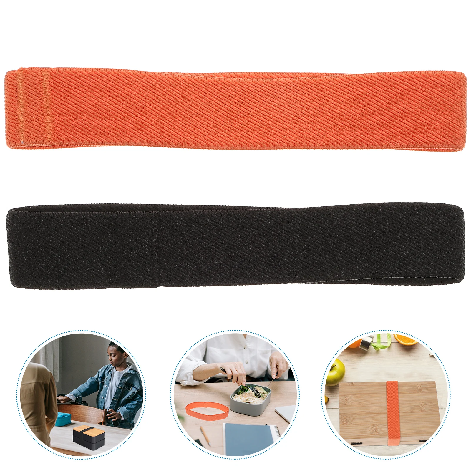 8Pcs Bento Fixator Convenient Elastic Strap for Bento Box Binding Wear-Resistant Professional Grade Long-Lasting Reusable