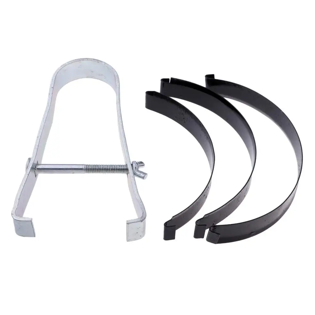 1 conjunto de braçadeira de anel de pistão de motocicleta, ferramenta de serviço de instalação de empilhador e conjunto de compressor de compressão de anel, faixa de ajuste de 50mm a 85mm