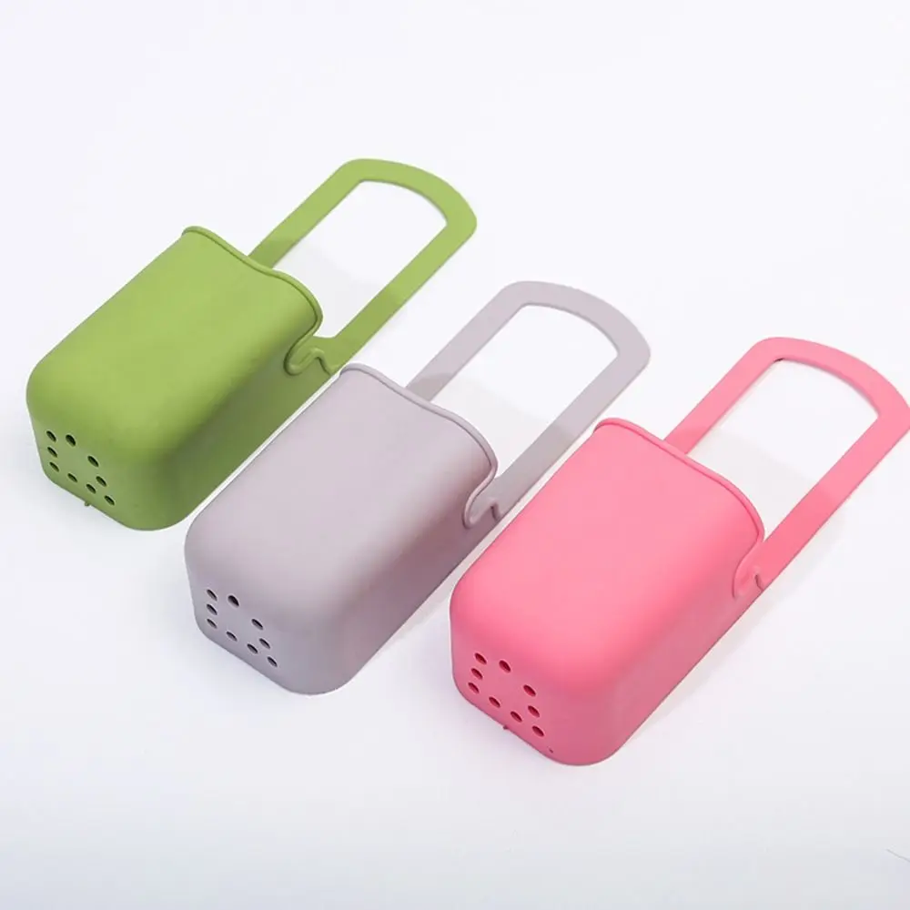 

Cute Silicone Cup Holders Large Capacity Cartoon Face Baby Stroller Cup Rack with Drainage Holes Portable Water Bottle Pouches