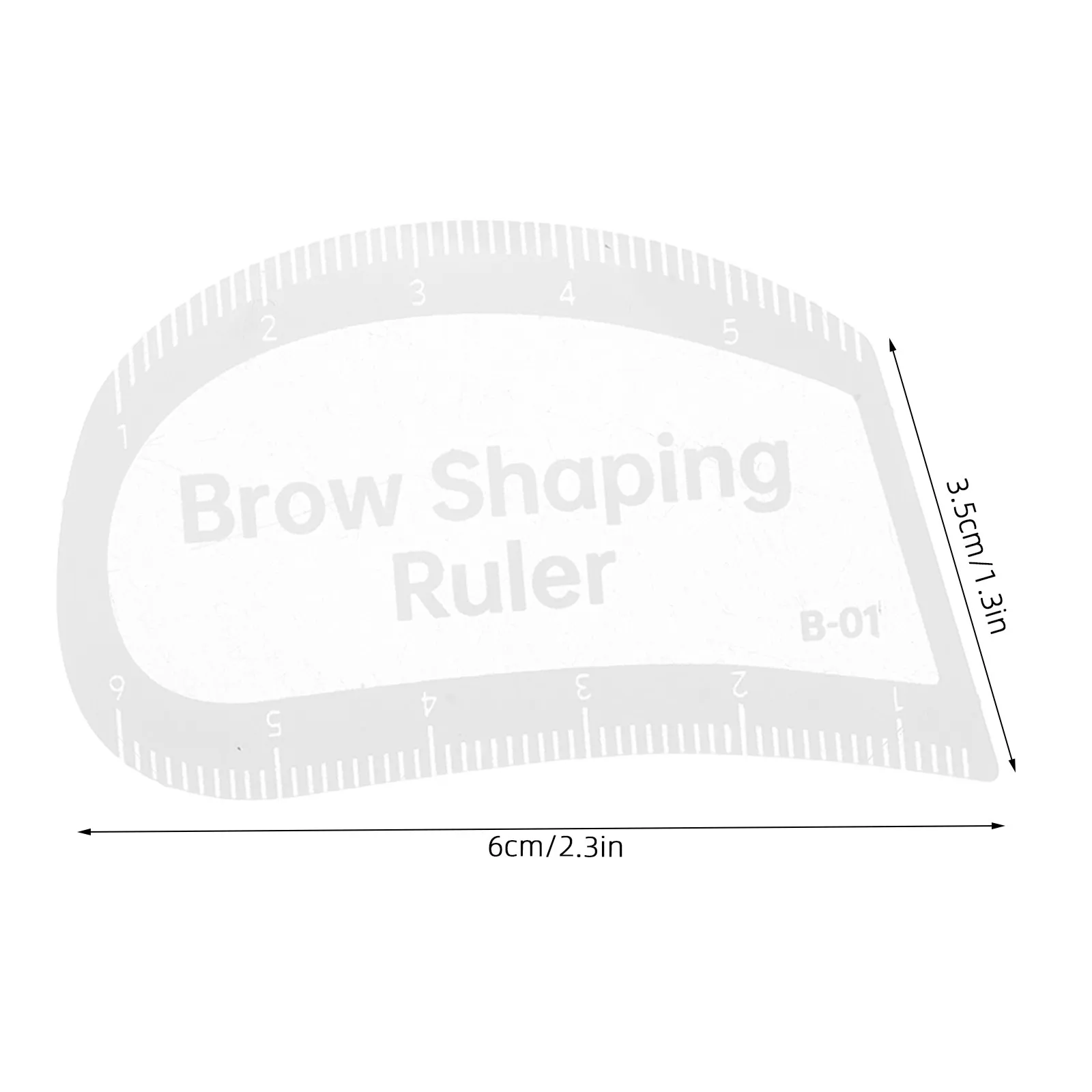 Eyebrow Mapping Tool Plastic Construction Precision Measuring for Professional Eyebrow Shape Drawing Accessory