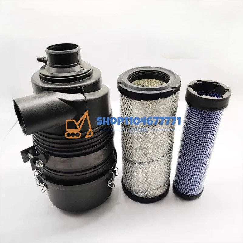 Conjunto de filtro de aire para Komatsu PC30 Hitachi 55 Cat E305 Yanmar 4TNV94/98, piezas de excavadora, cubierta exterior de carcasa de motor