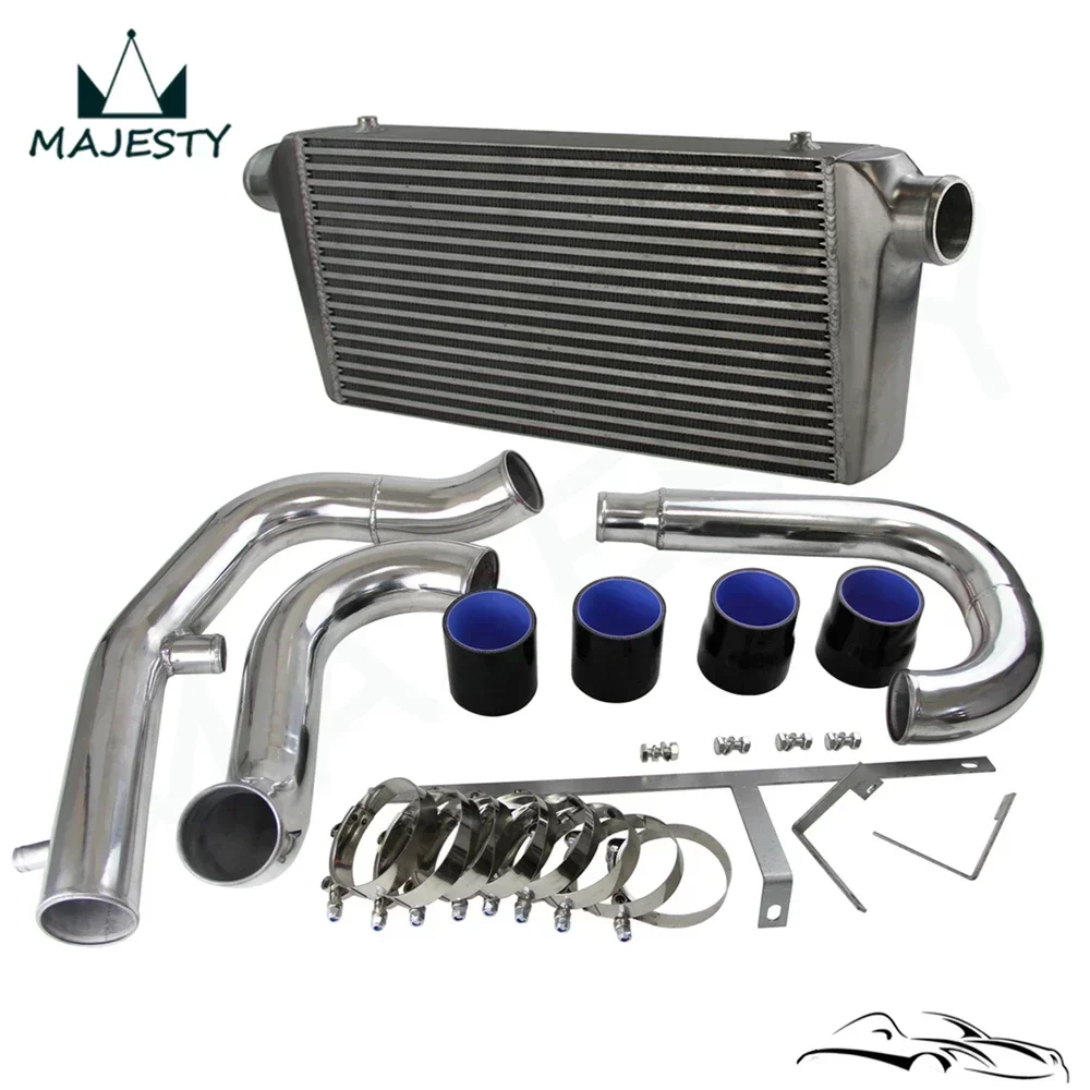 600X300X76 FMIC مجموعة أنابيب المبرد الداخلي للتركيب الأمامي Mitsubishi Lancer Evolution 4G63T CT9A EVO 7-8-9 Turbo 2.0L 2001-2005