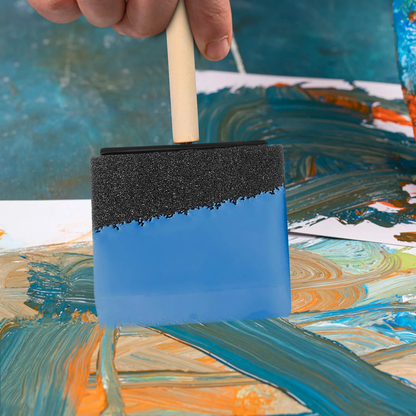 

16Pcs Sponge Brush Portable Graffiti Painting Tools DIY Creative Painting Supplies for Sponge Paint Brush