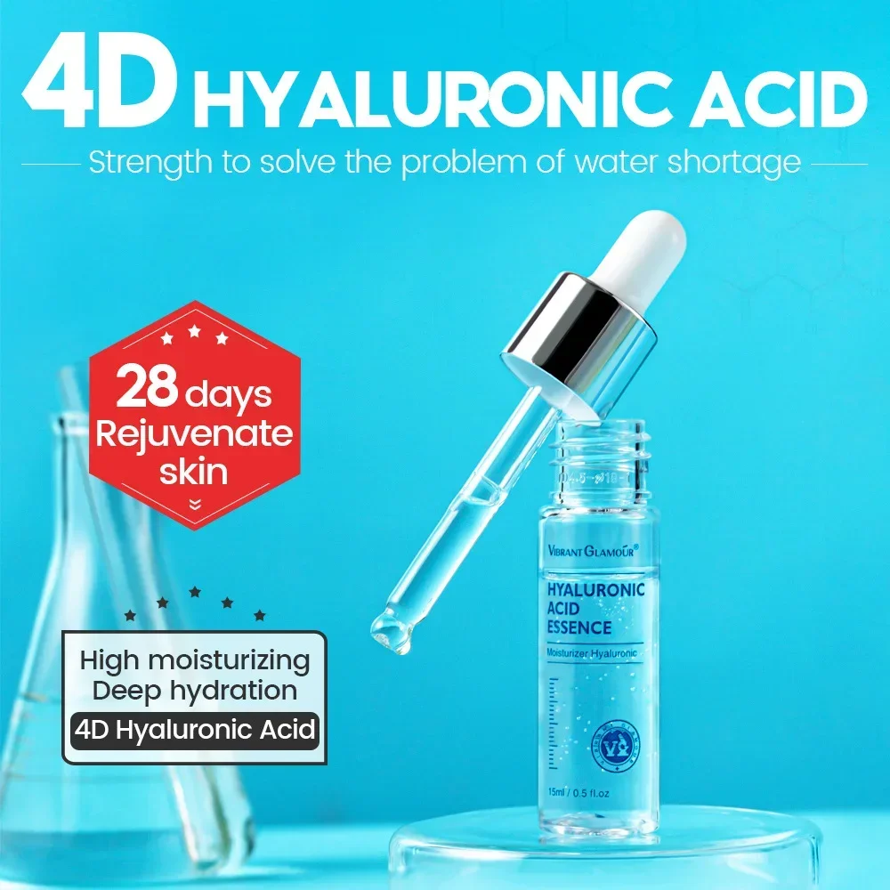 Hyaluronic Acid Serum 15ml Moisturizing Nourishing Skin and Balances Oil Deeply Hydrating and Soften Skin Anti-wrinkle Skin Care